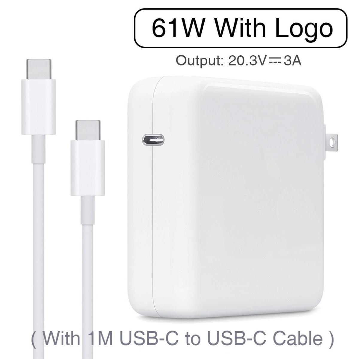 MacBook 61W USB-C Power Adapter Type-C PD Fast Charger For Latest Mac  Book pro 13inch A1706 A1707 A1708 A1718. 