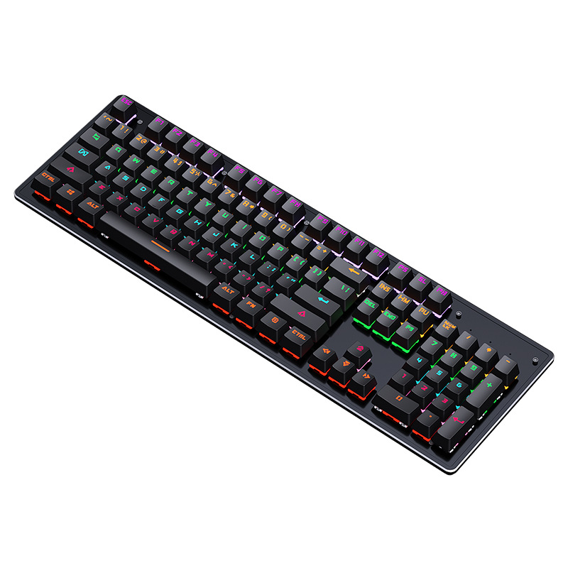 Crack K880 hot-swappable mechanical keyboard, gaming game, blue switch office computer keyboard, Russian wired keyboard. 