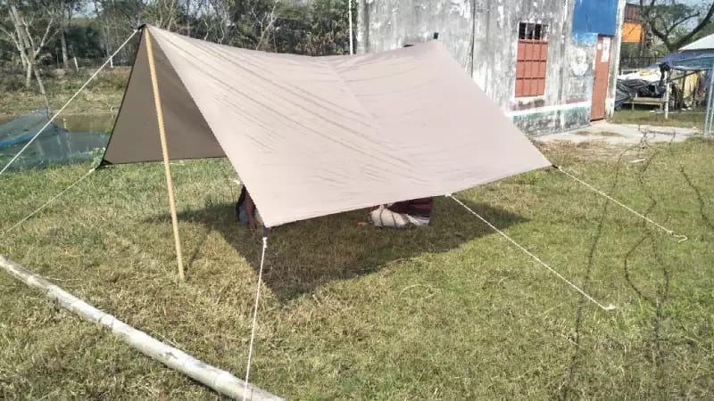 Waterproof Canopy Rain Shelter Sunshade Hammock Tent Cover for Outdoor camping 9.5x9ft. 