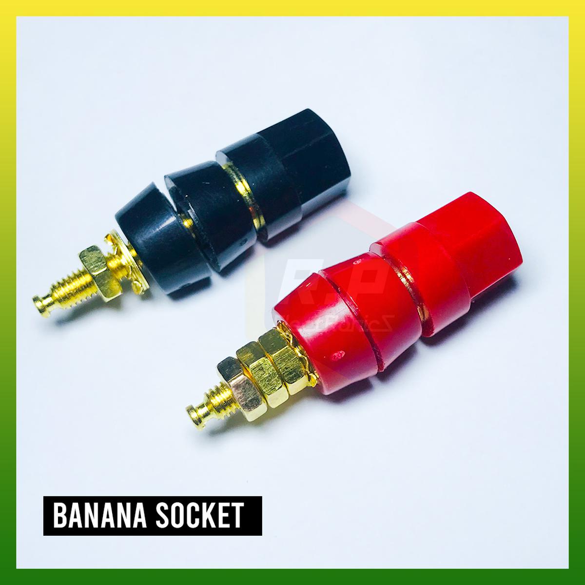 HI QUALITY Banana Jack Binding Post, Panel Mount [2 PCS]