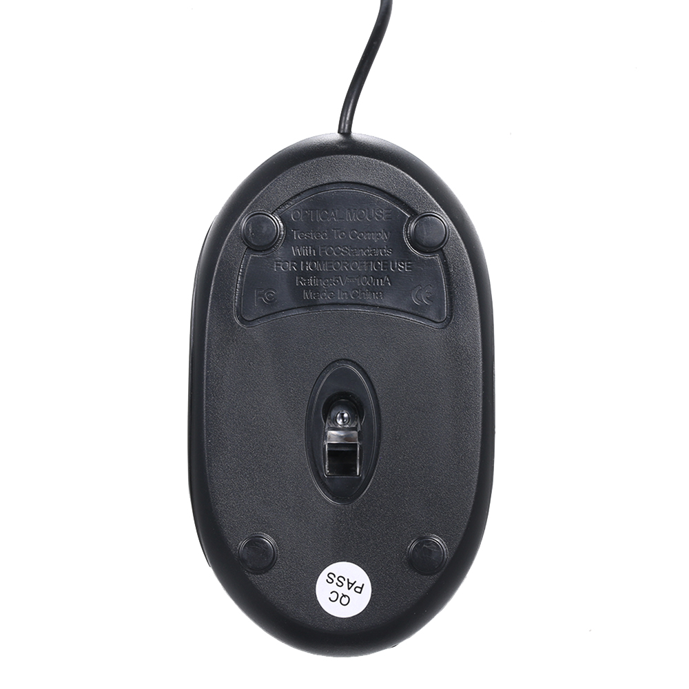 HXSJ Wired Mouse 800Dpi Optical M-ini Portable Mobile Mouse With Usb Port 3 Buttons For Pc Lapt-op Deskt-op Fit For Left/Right Hand. 