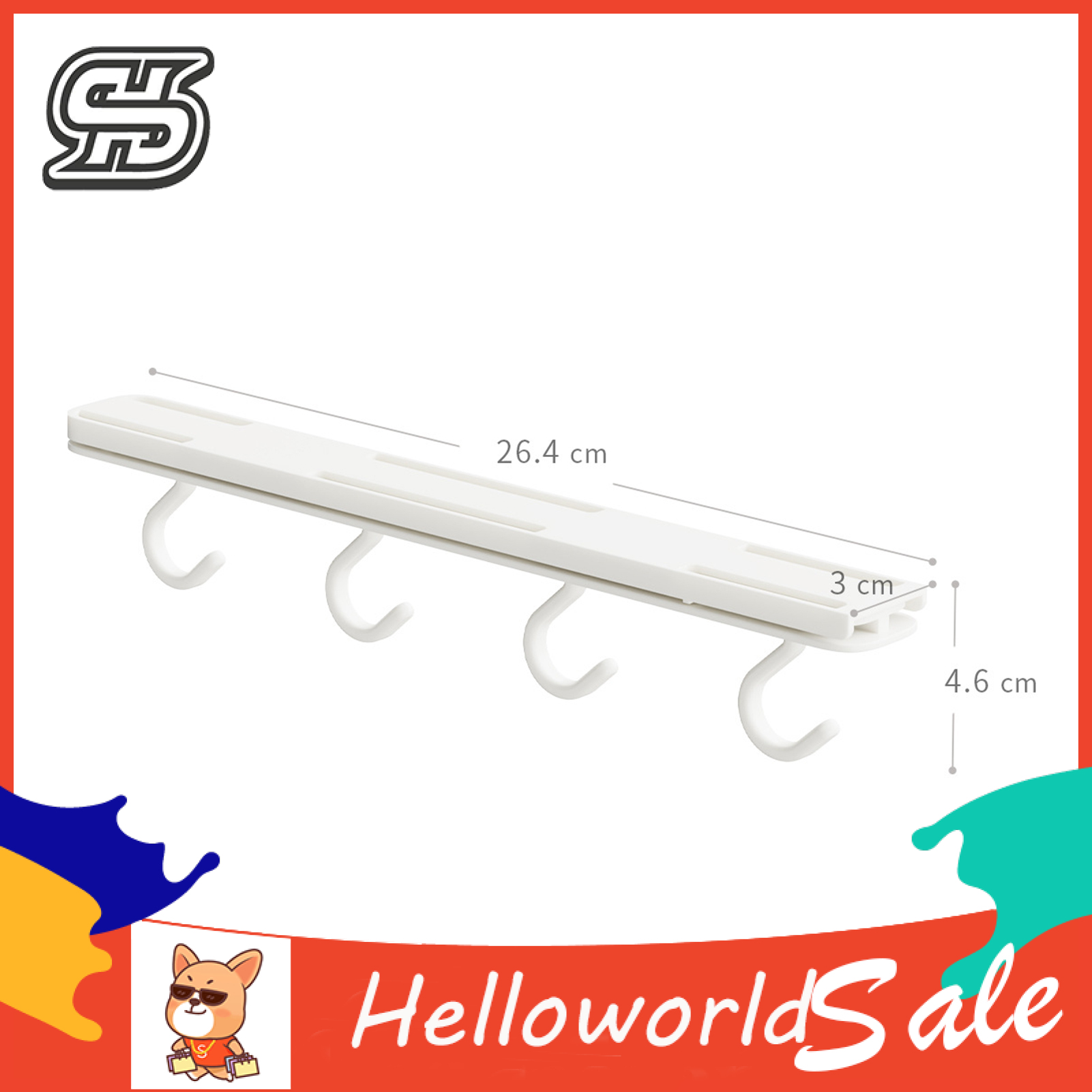 Hanger Hook Spe Saving Noise-free Upside Down Towel Rk. 