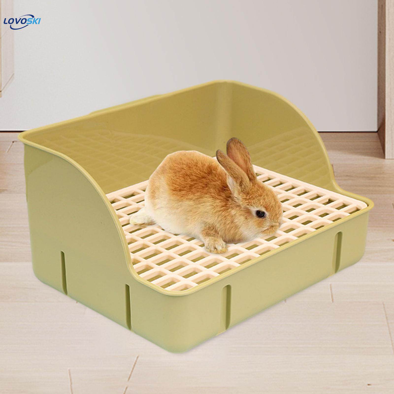 Rabbit for Cage Small Animals Litter Tray Durable Corner Toilet