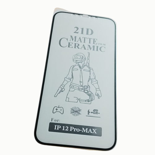 Matte Ceramic Film Screen Protector I iPHONE 12 PRO MAX I Matte Finish Full Coverage Screen Guard Protector Screen Protector (It's Not GLASS). 