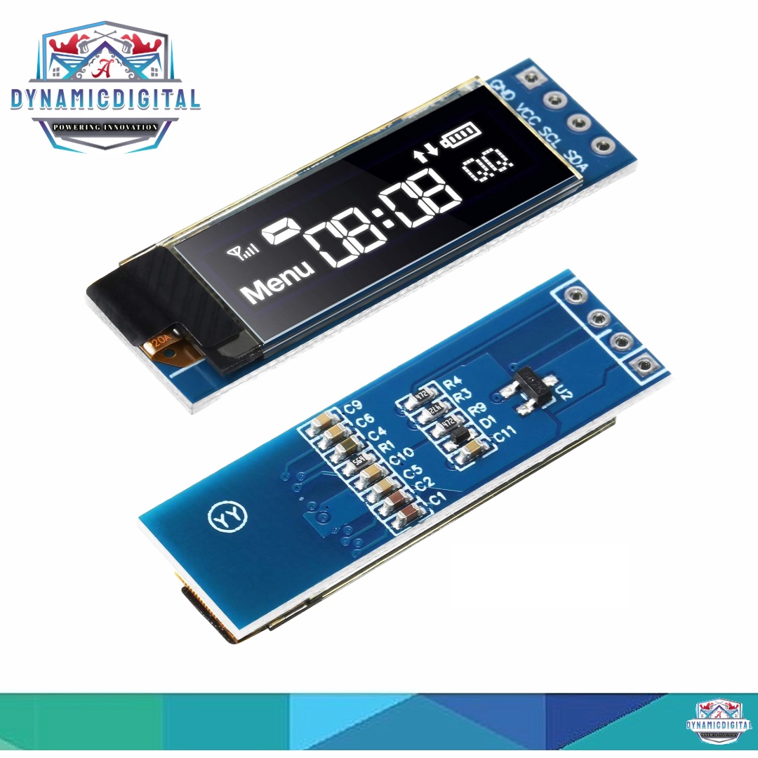 0.91 SSD1306 IIC I2C OLED LCD Display 128x32 3.3V5V AVR PIC STM32 Arduino. 