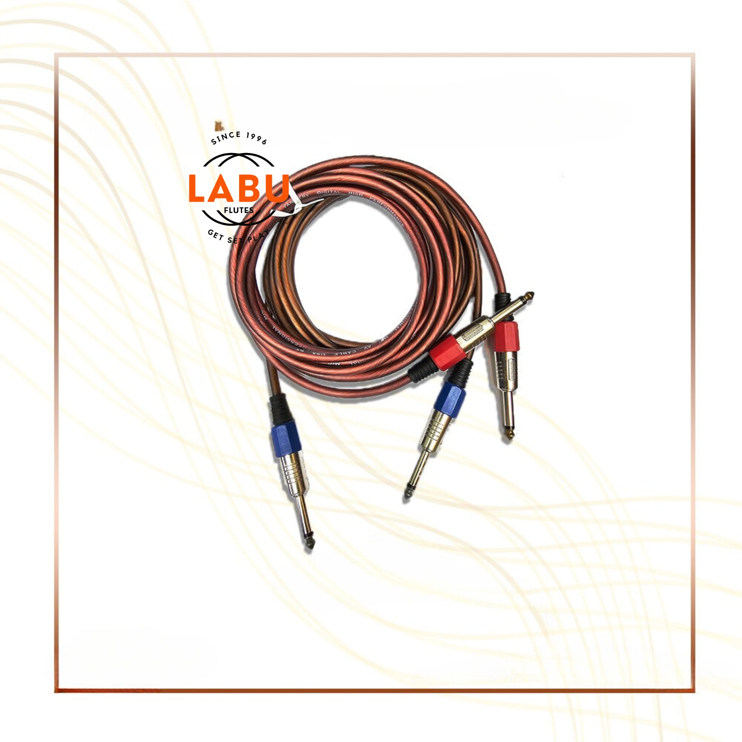 Silent Cable - No Contact Noise Instrument Cable, Guitar Cable 10 ft, Stage Ready with Anti-Kinking Design, Black