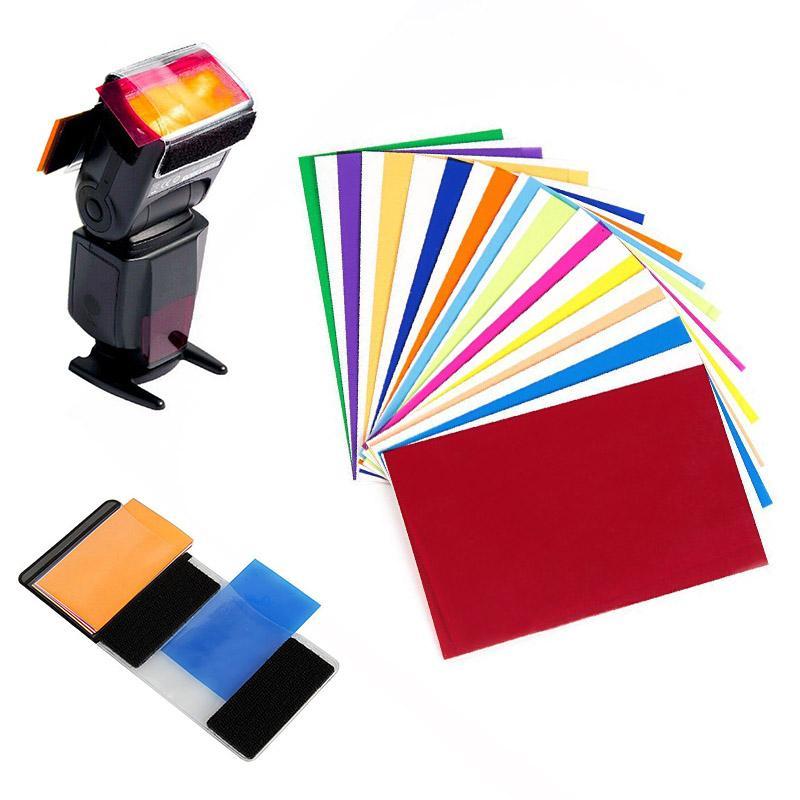 Gel Filter Flash Diffuser soft box 12 Sets of Colorful Studio Lighting Card. 