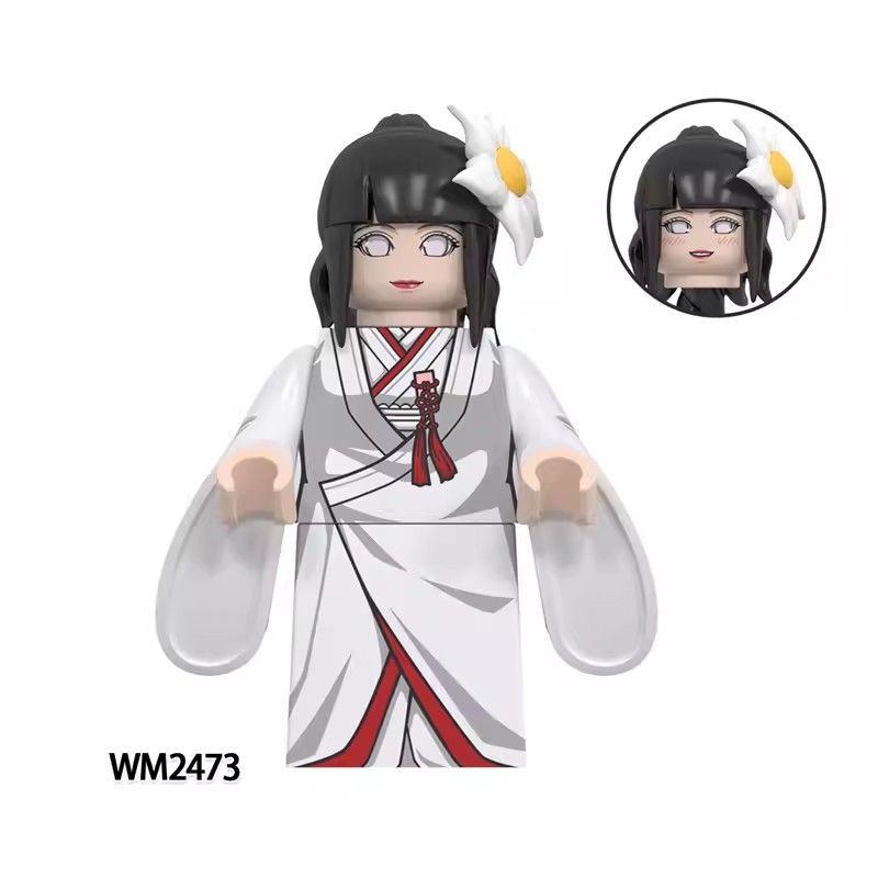 【Yurui】Compatible with New Fire Shadow Naruto Sasuke Uchiha Hyuga Hinata Toy Assembled Building Block Toys WM6152. 