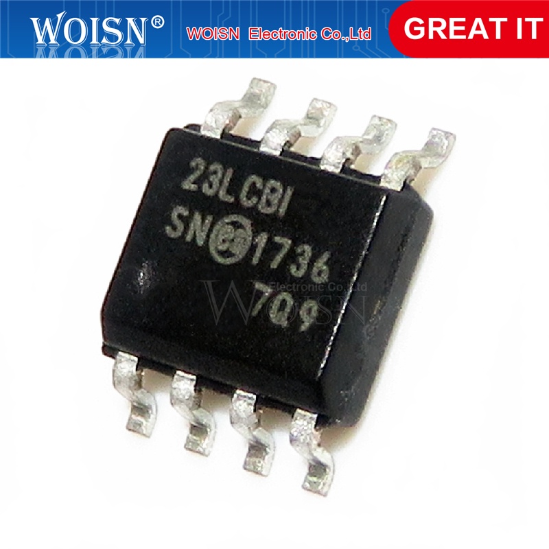 2pcs/lot 23LC1024-I/SN 23LCBI/SN 23LC1024 23LCBI 23LCB1 SOP-8 In Stock