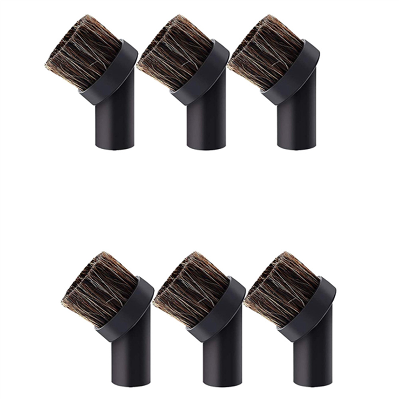 6 Pieces Vacuum Cleaner Attachment Soft Horsehair Bristle Dusting Brush Vacuum Replacement,Cleaning Tools,Inner dia 32mm