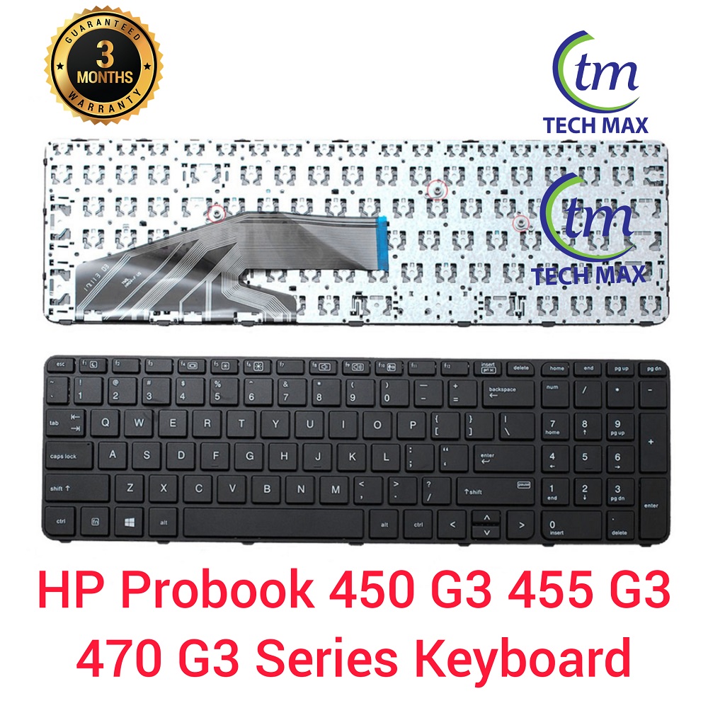 HP Laptop Keyboard For HP ProBook 450 G3 450 G4 455 G3 470 G3 455 G4  series US layout Black - Keyboard - Keyboard - Keyboard. 