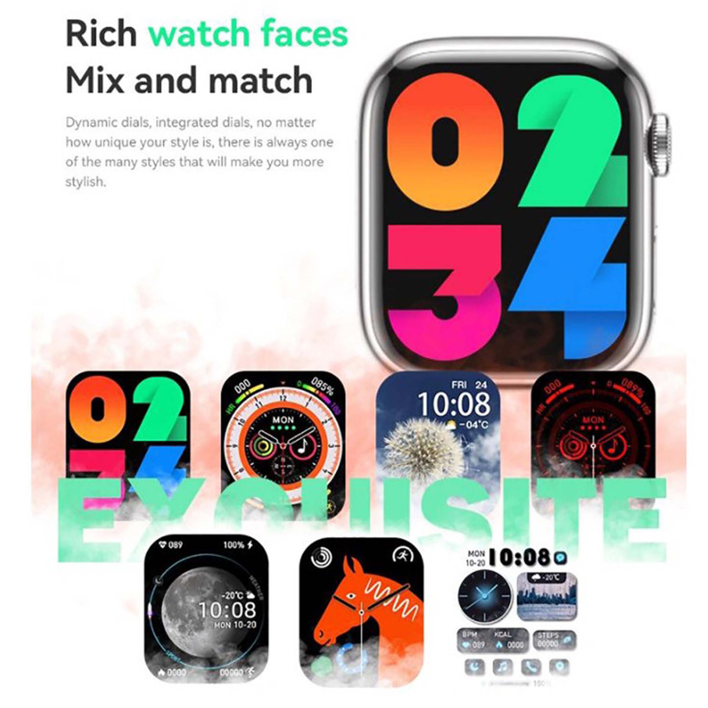 CX9 Pro Max Smart Watch 2nd Gen Chat GPT 2.02inch Big Display Amoled Screen Watch Series 8 NFC Sport Smartwatch for Men and Women Up to 14 Days Standby. 