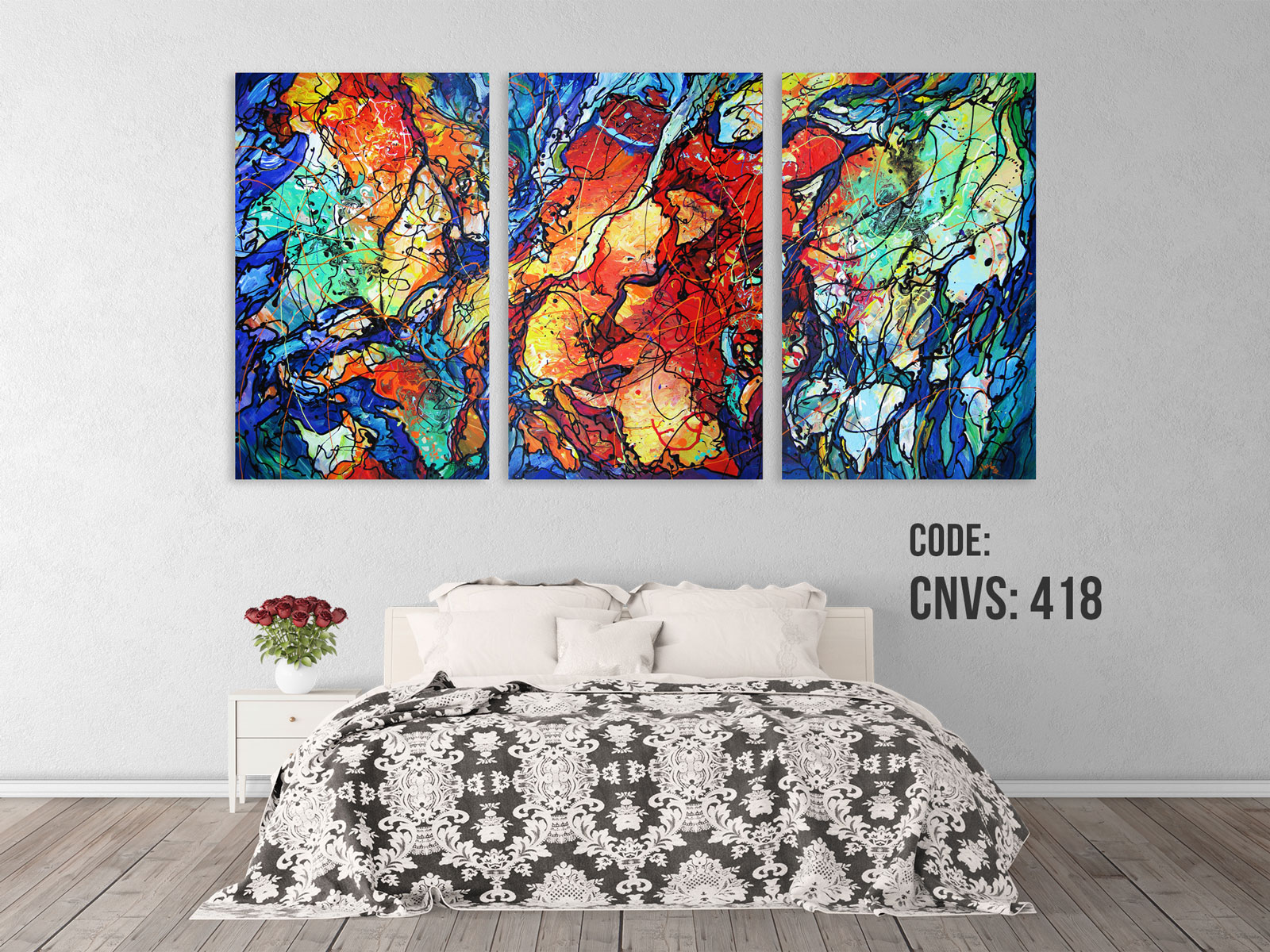 CNVS-418 72″ inch x 36″ inch  Illustration Wall Canvas Art Prints. 