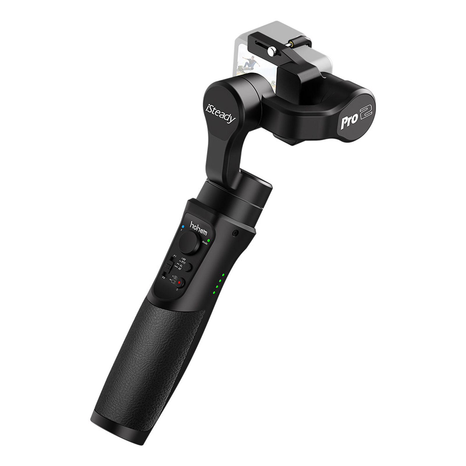 hohem iSteady Pro 2 Upgraded 3-Axis Handheld Action Camera Gimbal Stabilizer Splash Proof APP Re-mote Control Built-in 3600mAh Ba-tte-ry Replacement for GoPro Hero 7/6/5/4/3 for DJI OSMO ACTION for Sony RX0 SJCAM YI Sports Cameras