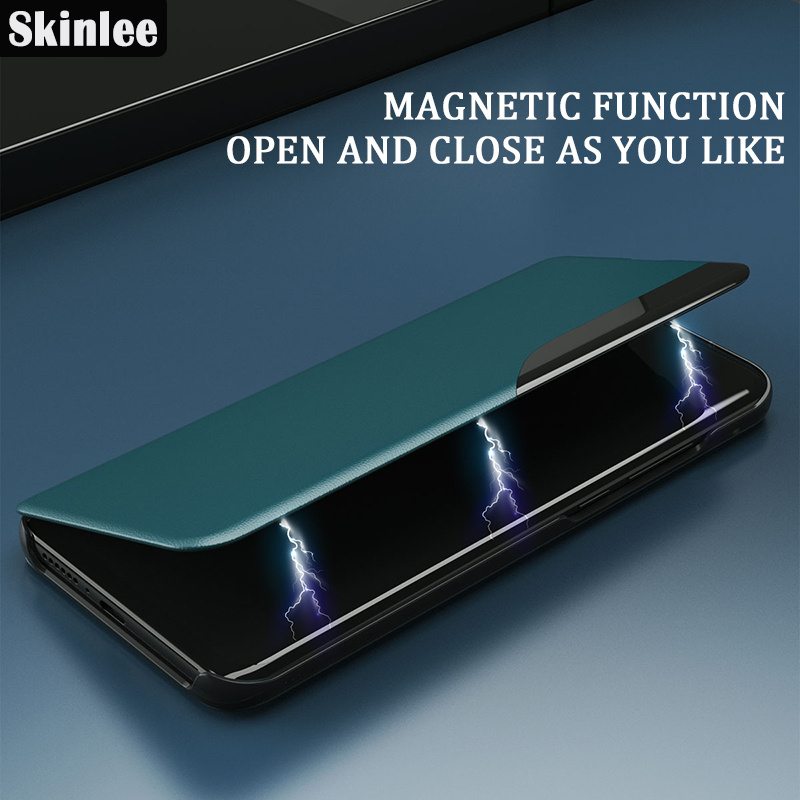 For Samsung Galaxy A52 Flip Cases Smart Transparent View Phone Case for Galaxy A52 Window Flip Leather Phone Cover. 
