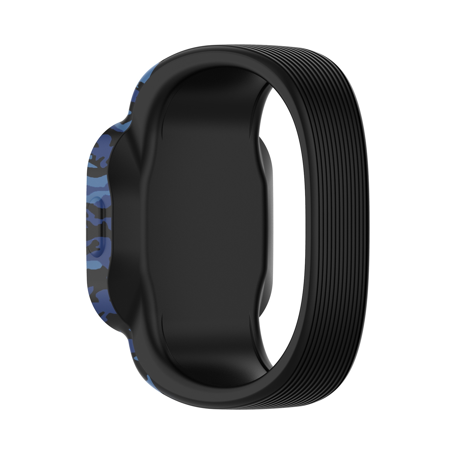 For Garmin Vivofit JR3 No Buckle Silicone Printing Watch Band, Size:S. 