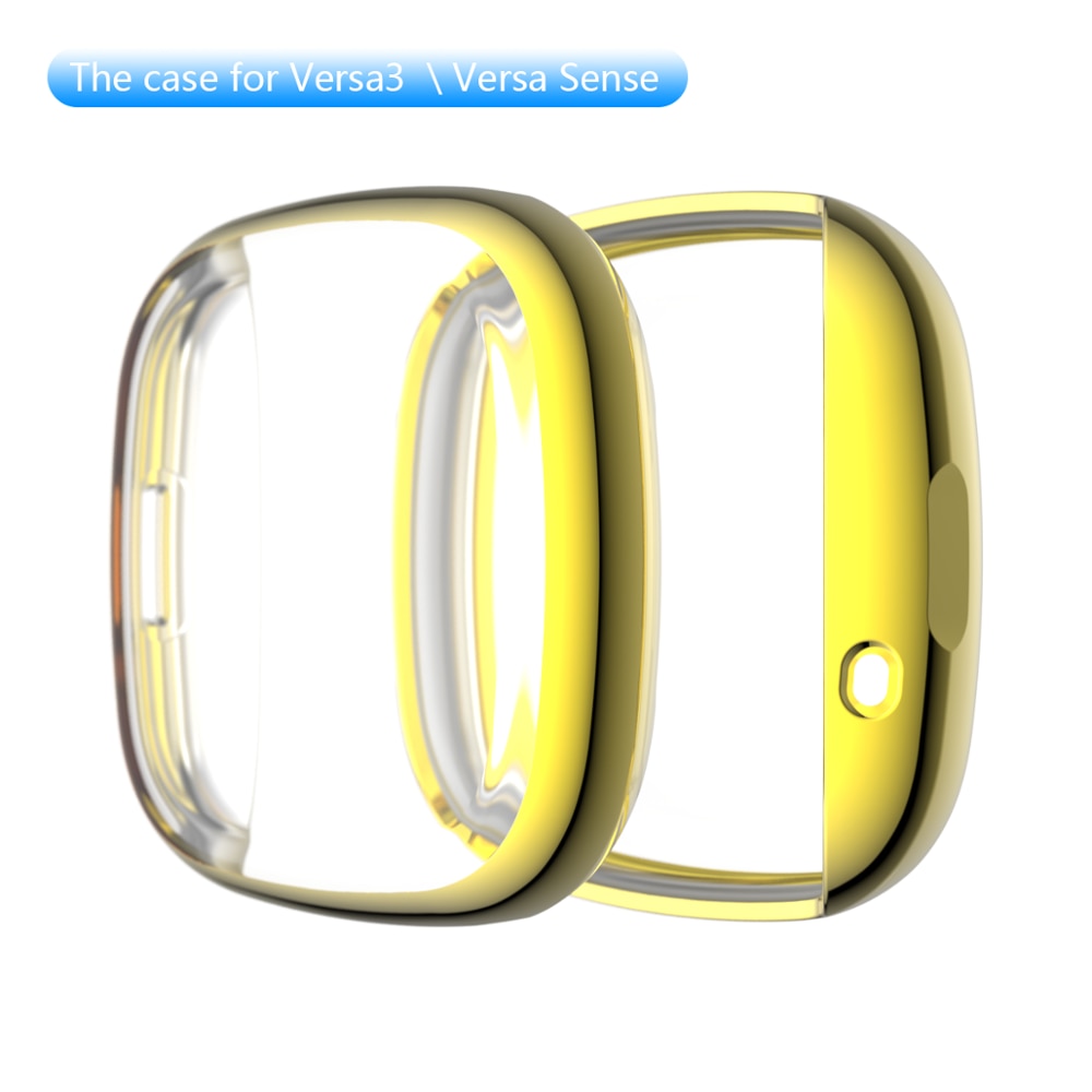 【Golven Toy】 2023 BEHUA Soft Tpu Case for Fitbit versa 3 / Sense Waterproof Watch cases Cover Screen Protector Full Waterproof Protective Shell. 