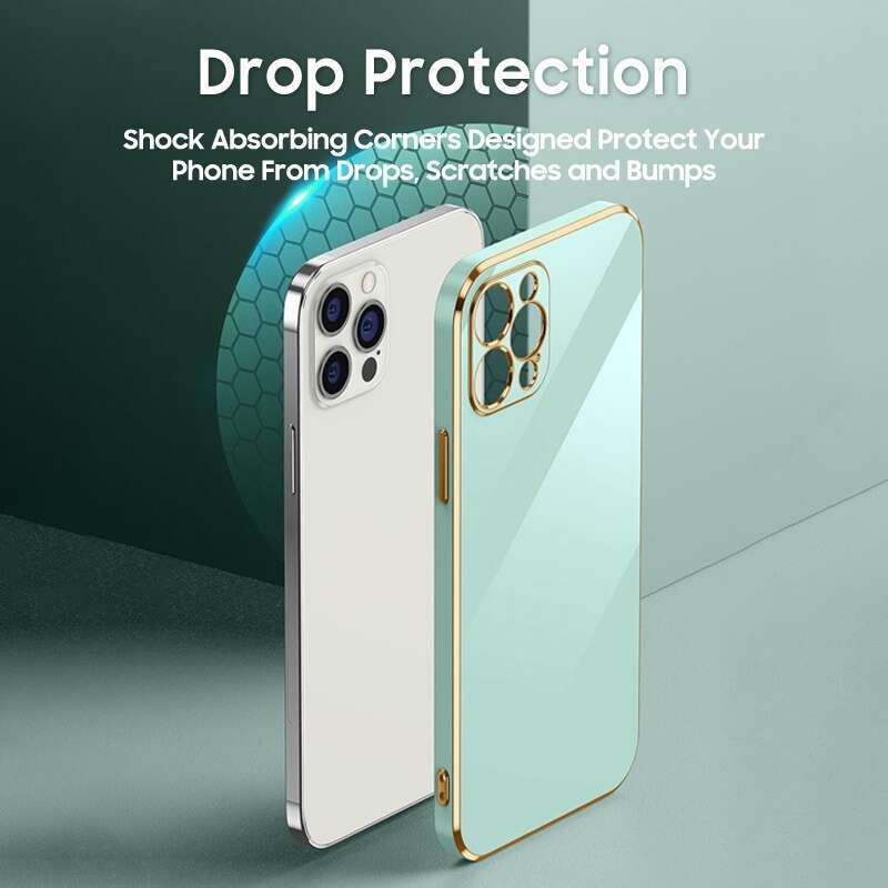 Casing for Samsung Galaxy A750 A7 2018 A91 M80S S8 S9 S10 Plus Case 6D Plating Straight Edge Soft Silicone Shockproof Cover. 