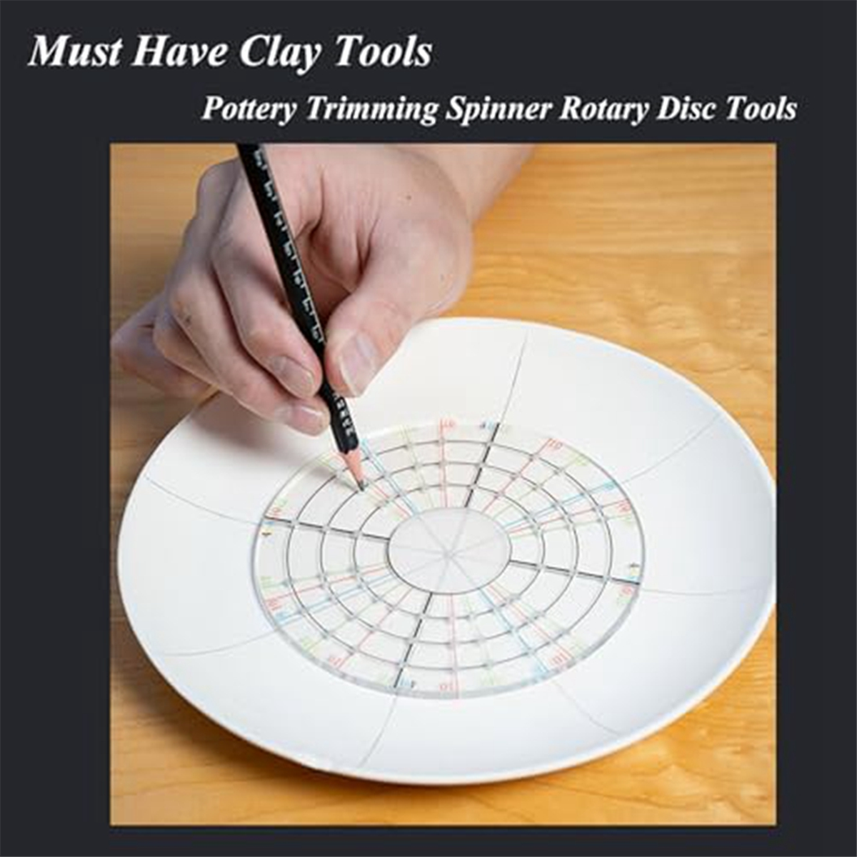 Ceramic Pottery Trimming Spinner Tools Rotary Disc Pottery Wheel Trimmer Tool Clay Tools for Potters and Clay Artists,S SnowWhite. 