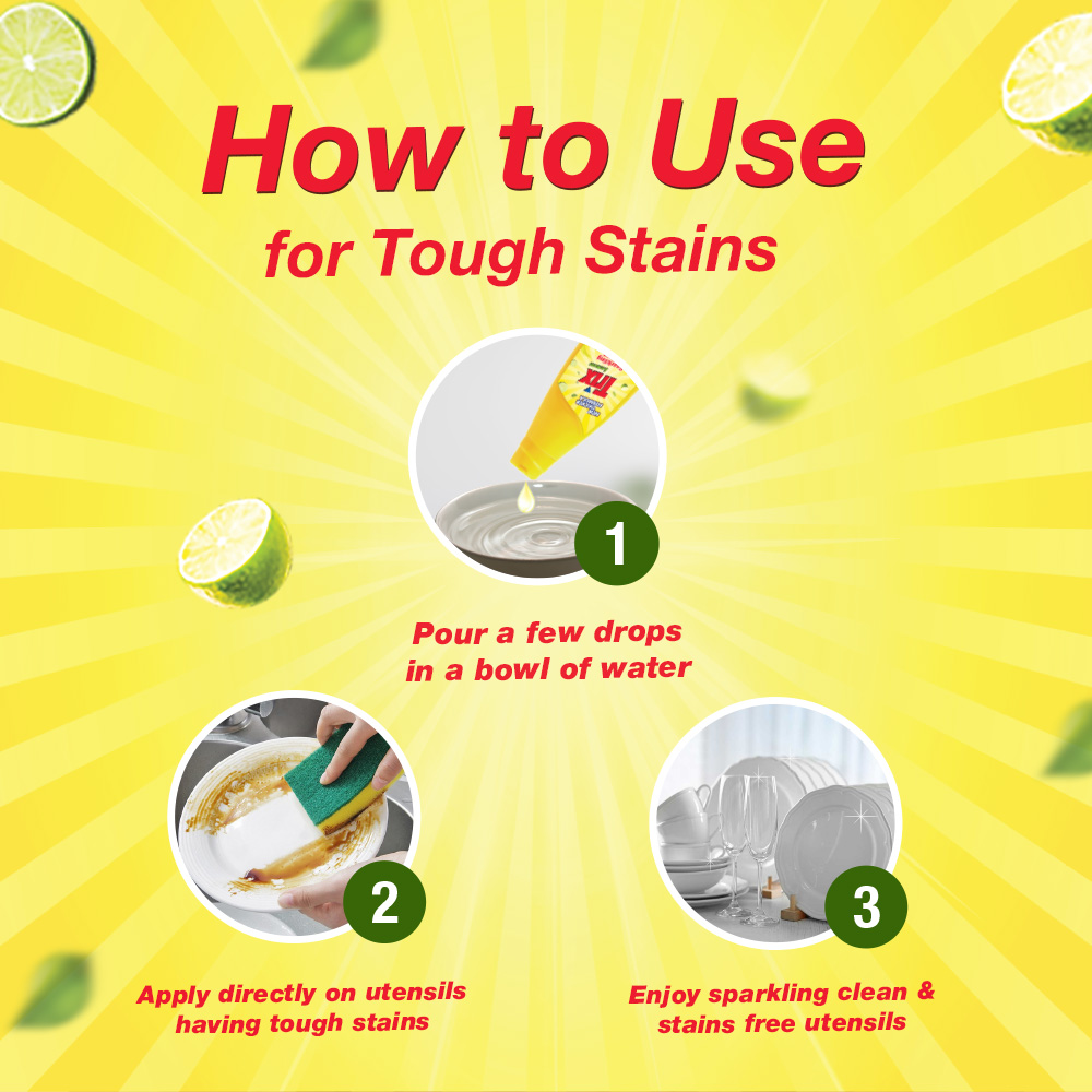( Free Scrubber ) Trix Dishwashing Liquid 1L Bottle Lemon Fragrance for Scratch-Free Sparkling Clean Dishes, removes grease stains with power-rich thick foam. 