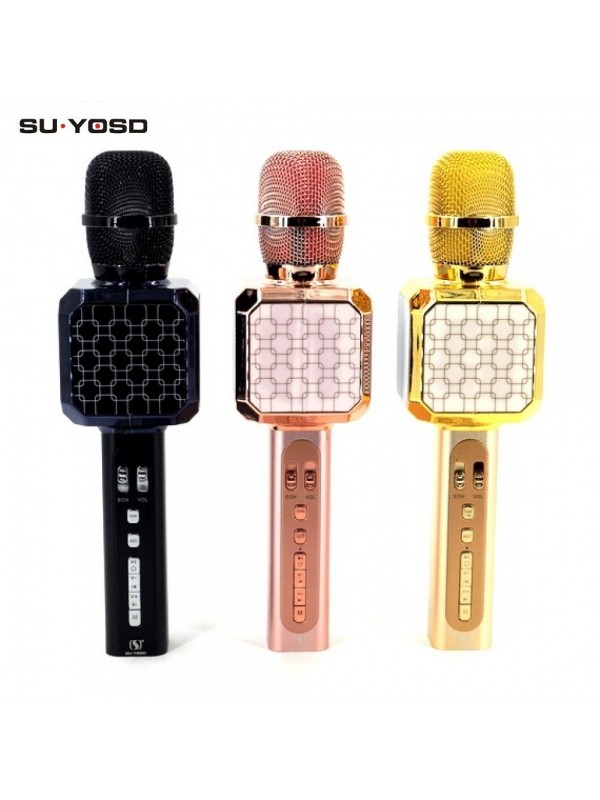 Professional Portable Wireless Karaoke Microphone Handheld Cellphone Karaoke Player Support USB/ Micro SD card/ MP3 Player & Bluetooth. 
