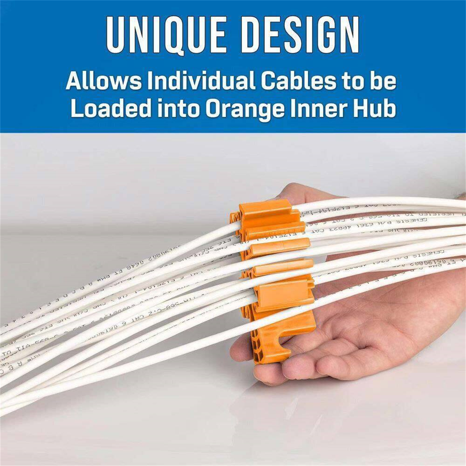 GC Wire Comb Wire Organizing Tool Prevent Entanglement Data Cable Comb Universal For CAT5 CAT6 Cable Management. 