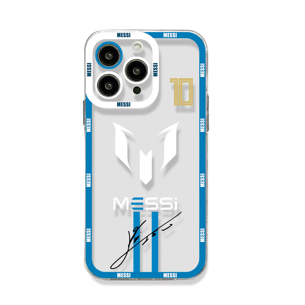 FootBall Number 7 10 Phone Case For iPhone 14 13 12 Mini 11 Prhappyo Max X XR XS 7 8 SE 2020 Plus Soft Silicone Transparent Cover