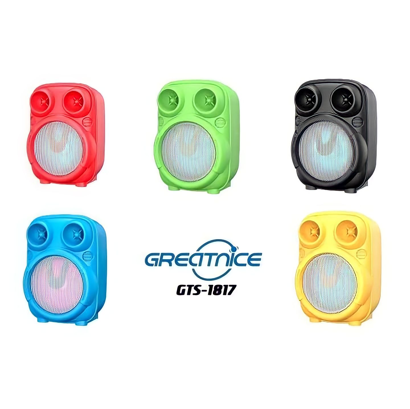 GREATNICE GTS-1817 Bluetooth, USB, TF Card & FM Radio Supported RGB Lighting Speaker. 