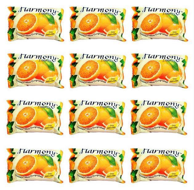 Harmony Fruity Orange Soap 4 Piece. 