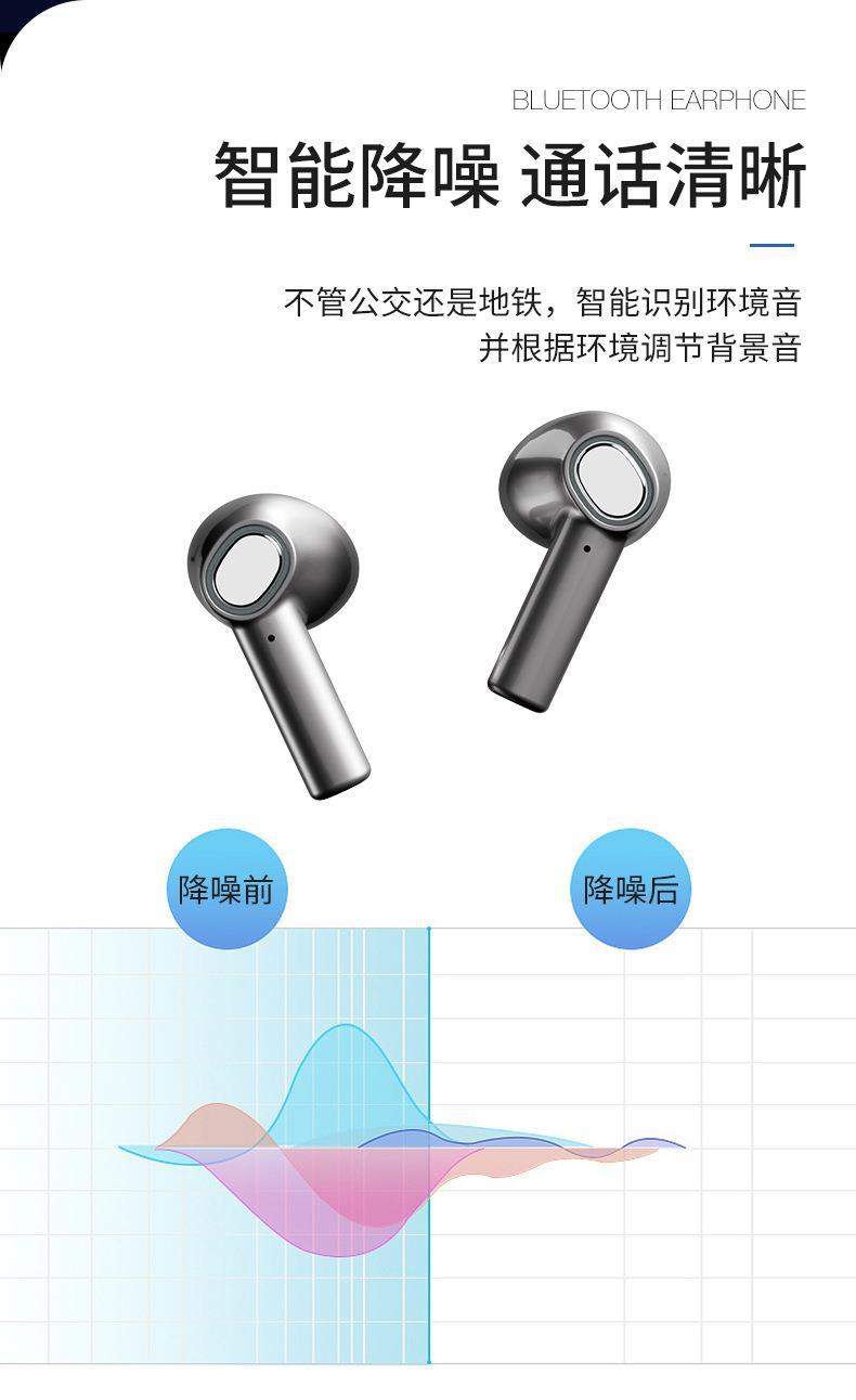 XT3 Digital Wireless Bluetooth Headset FCC/CE/ROHS Stereo Binaural In-Ear Transparent Cross-Border Exclusive. 