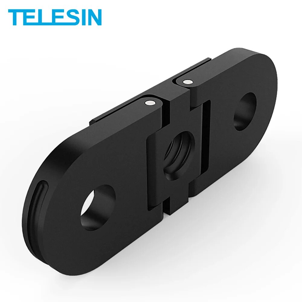 TELESIN Tripod Mount Adapter For GoPro Hero 9 Hero 8 Mount Base for 1/4'' Tripod Action Camera Tripod Monopod Adapter. 