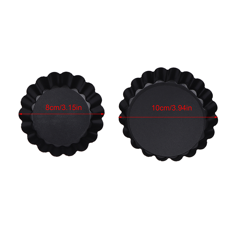 1Pc Mini Tart Pans Egg Tart Molds With Removable Bottom Non Stick Small Tart Mold Fluted Cupcake Tins Tart Pan Baking Mold Demoo. 