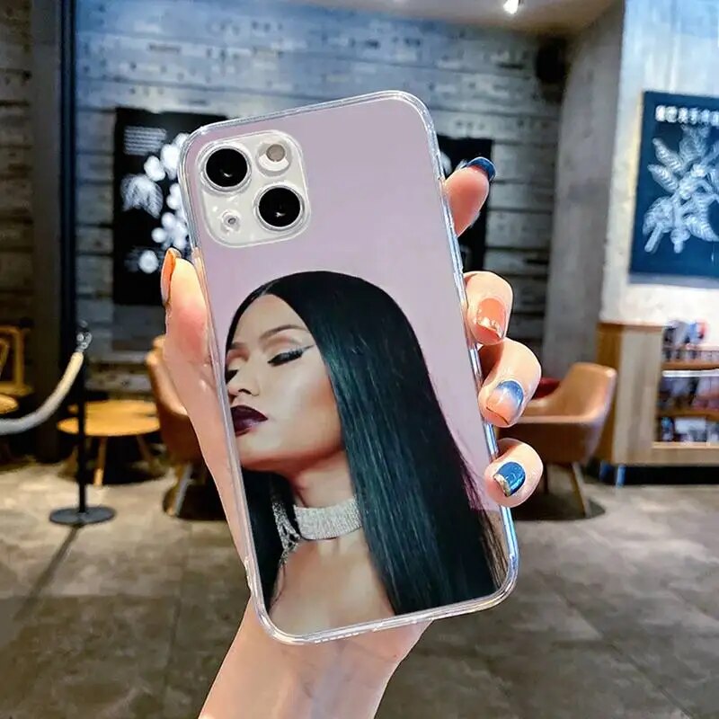 Nicki Minaj Rapper Phone Case Transparent soft For iphone 11 13 12 14 15 pro max mini plus. 