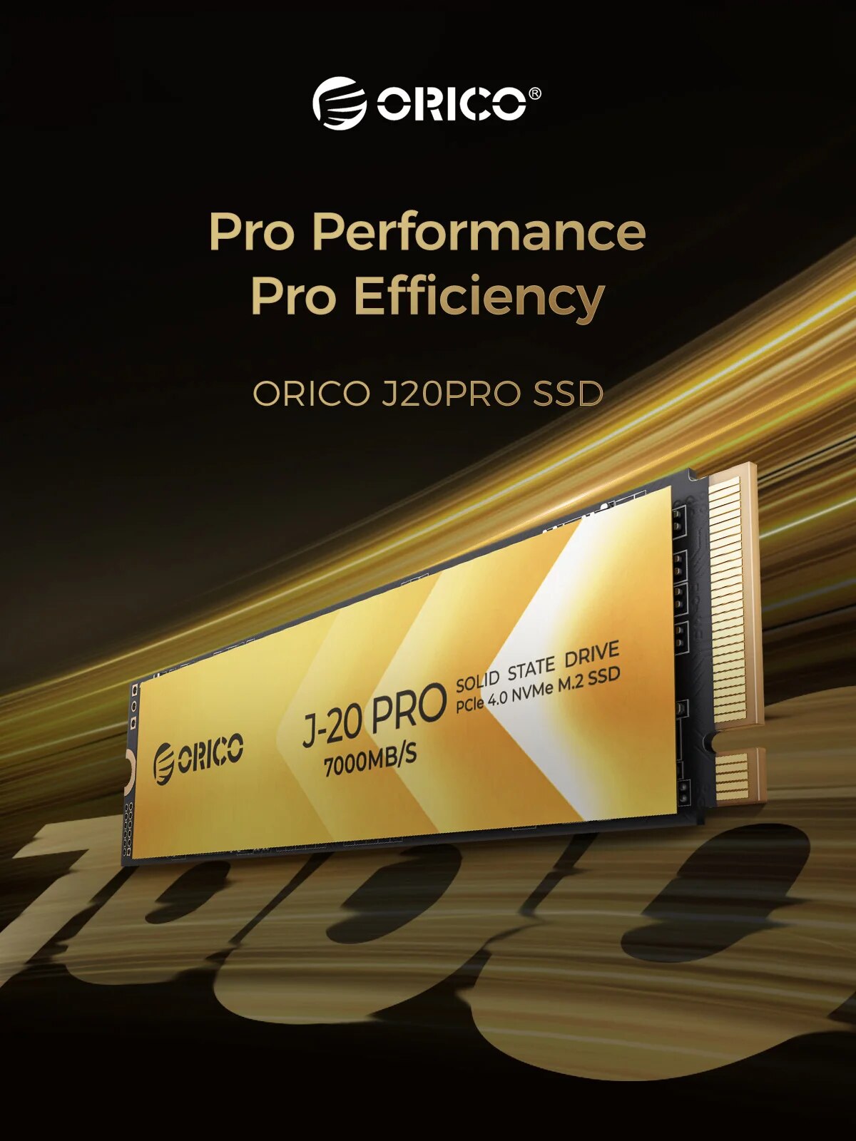 ORICO M.2 NVMe SSD PCIe 4.0 NVMe Gen4 x4 Internal Solid State Drive M.2 M Key 2280mm SSD w/ Cooling Vest Design for Video Editor. 