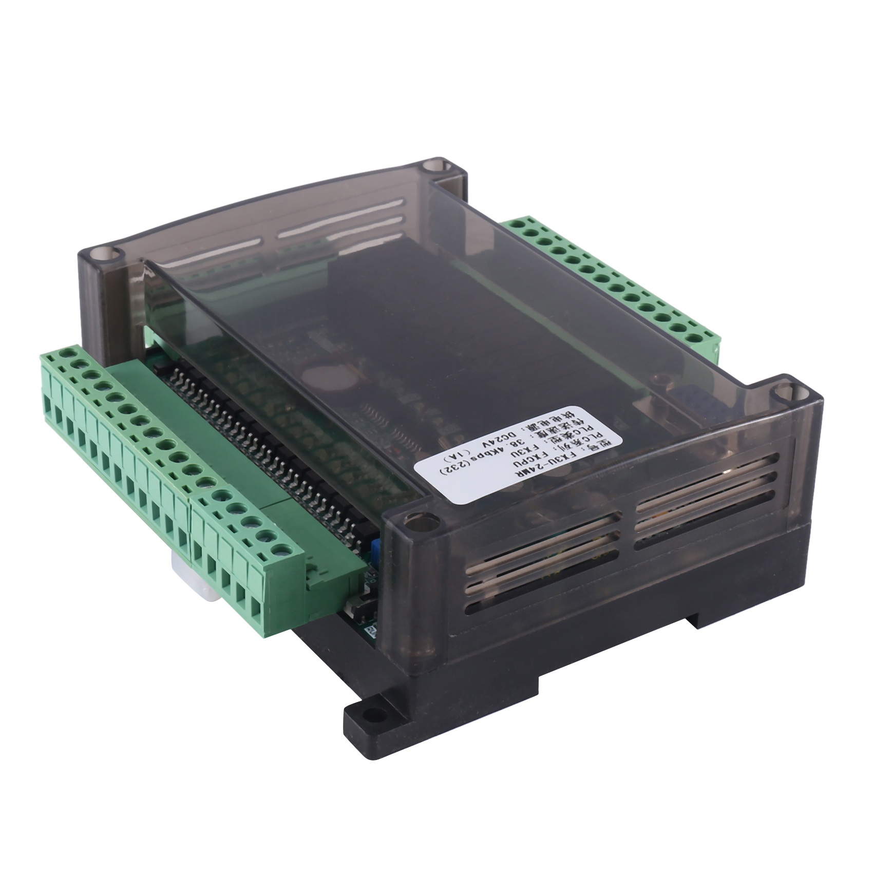 1 Piece FX3U-24MR PLC Industrial Control Board 6AD 2DA with 485 Communication and (A). 