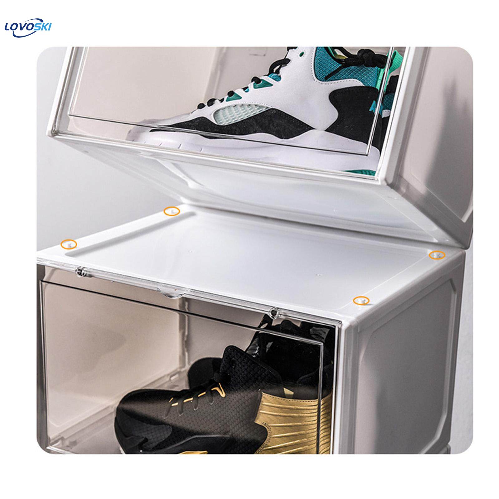 Shoe Box Holders Drawers Side Open Collection Storage Shoe Box Shoes Case for Action Transparent. 