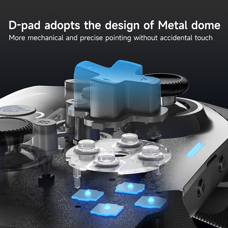 EasySMX X10 Wireless Joystick Controller, Mechanical Gamepad for PC, iOS, Android Phone, Steam, Nintendo Switch, Smart TV. 