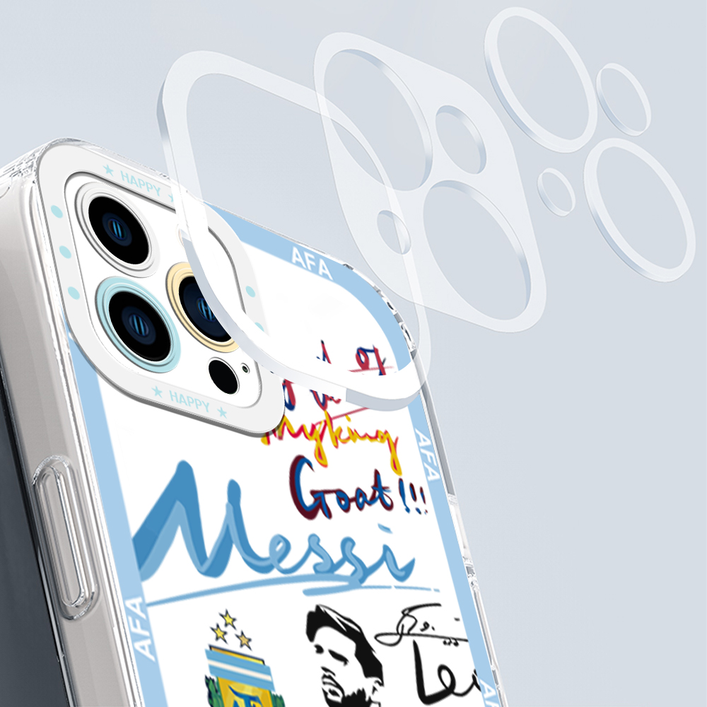 Jizetin for Redmi Note 10 Pro / Note 10 Pro Max Back Cover Crystal Transparent Football Star For Boys Soft Full Camera Cover Protection Phone Cases. 