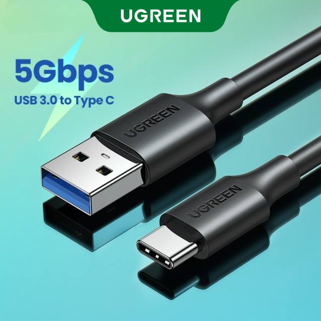 UGREEN USB 3.0 toType C Fast Charging and Sync Data Cable for Xiaomi a1 a2 a3 Mi 6 Mi 8 Huawei nova 5t 5 4 3 One Plus 3