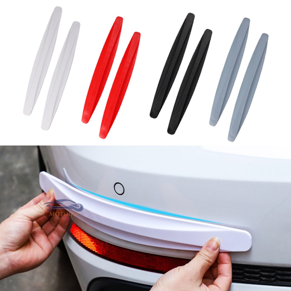 Car Bumper Guard Strip,2Pcs Anti Collision Car Bumper Guard Strip Car Sticker By Edge Guards Trim Molding Protection Strip Scratch Protector Car Crash Bar