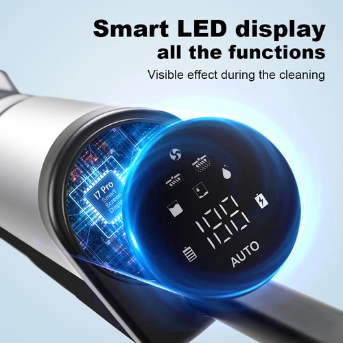 Liectroux i7 Pro Cordless Wet Dry Vacuum Cleaner, 14000Pa Suction, Self-Cleaning, Self-Drying, 600ml Clean Water Tank, 35 Mins Runtime, LED Display, Voice Control, Low Noise. 