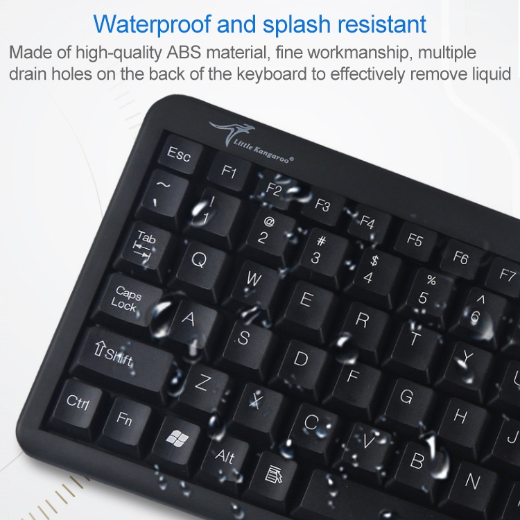 （COD Available)DS-8900 USB Interface Prevent Water Splashing Laser Engraving Character One-piece Wired Trackball Keyboard, Length: 1.5m. 