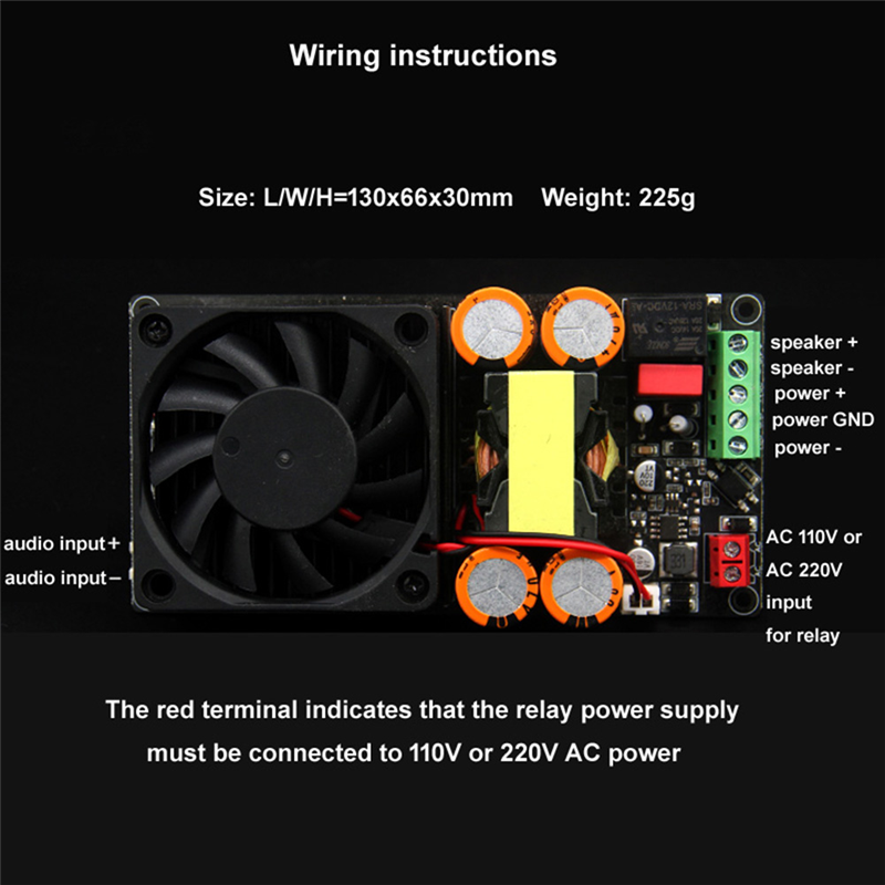 thumbnail image 2 of 500W HiFi Class D Digital Power Amplifier Board - TPA3116 Stereo Sound IRS2092S Audio Module 2 of 14