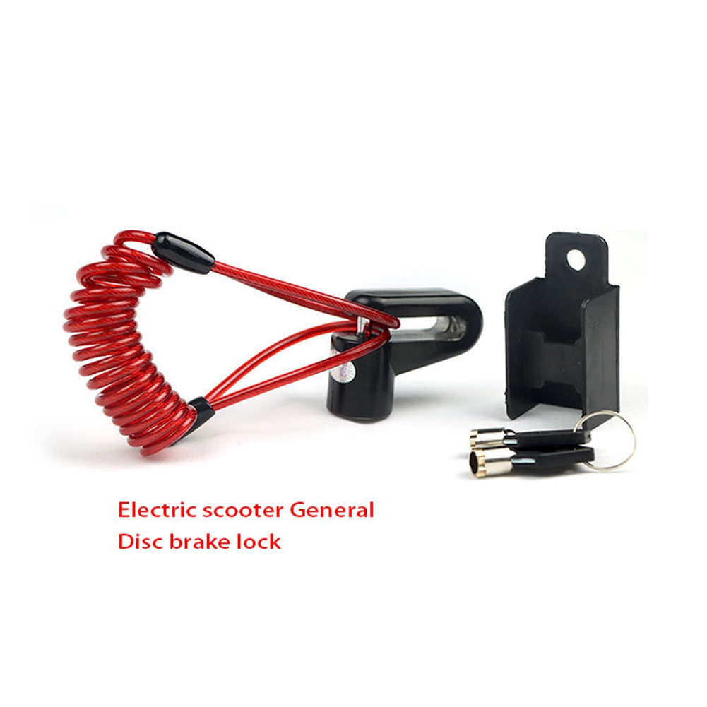 M365 Electric Scooter Anti-Theft Lock Accessories Parts Kits Multi-Function Anti-Theft Lock for Xiaomi Disc Brake Lock (Black)