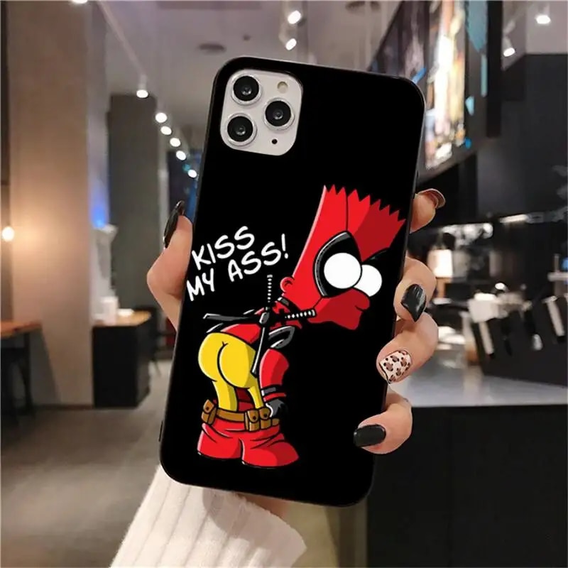 Funny Cartoon Homer Simpson Family Phone Case For iphone 14 13 12 11 Pro Mini XS Max 8 7 Plus X SE 2020 XR cover Abandon Abandon. 