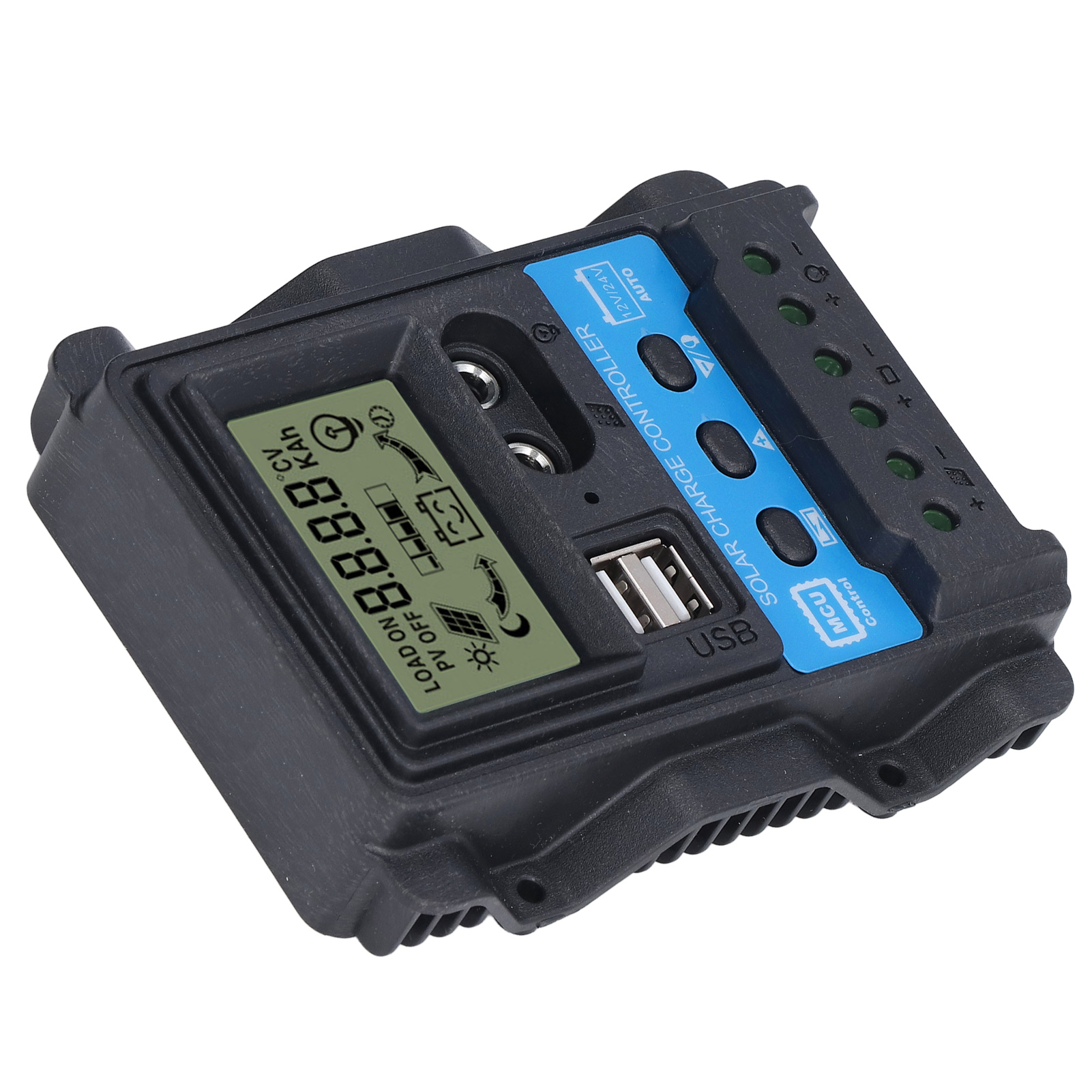 New Solar Charge Controller LCD Display Dual USB 5V Output PWM Control Regulator. 