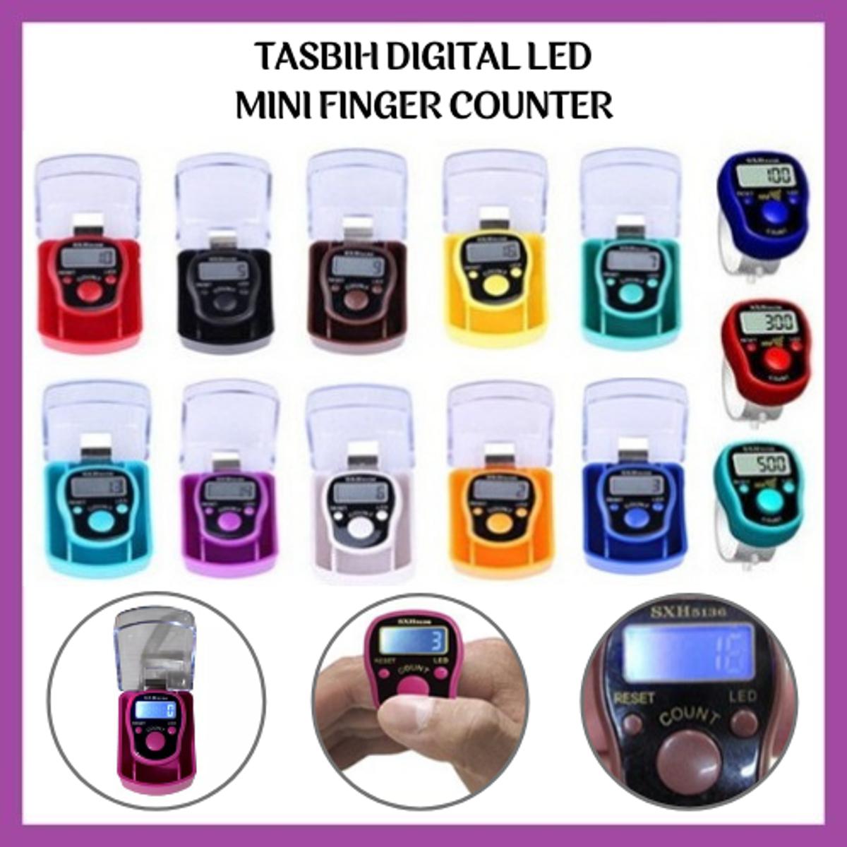 Digital LED Tasbih-Ring Mini Finger Counter LCD- Easy Counting Tool ...