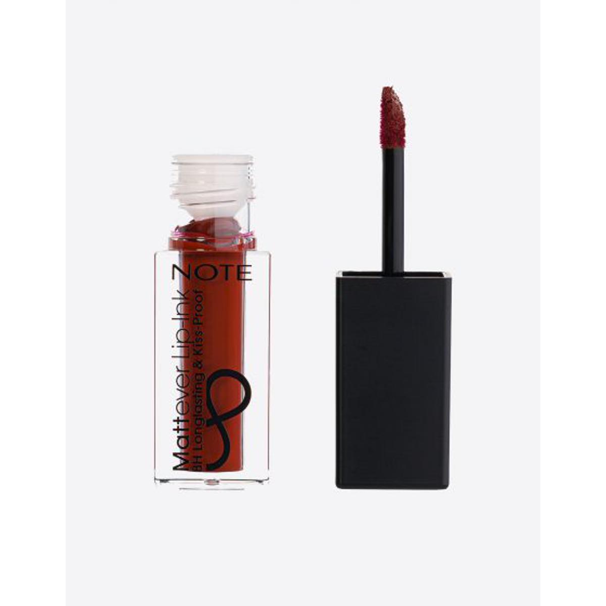 Note Mattever Lip Ink 15 Urban Red. 