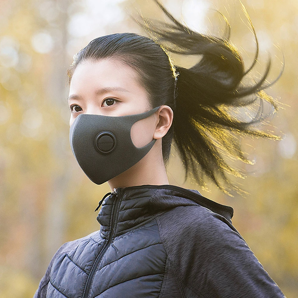 NEW Youpin Smartmi Filter Mask Block 97% PM 2.5 with Ventilating Valve Long-lasting TPU Material Filter Mask Smart Home. 
