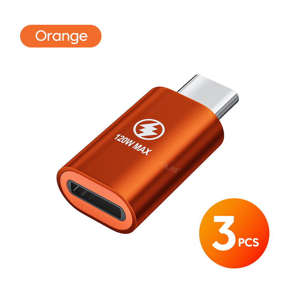 Olaf 120W PD Adapter for iOS Lightning FeMale to Type c male Connector Fast PD Charging Adaptor Converter for iPhone 14 13 iPad. 